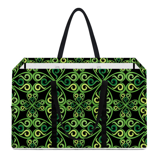 Irish Celtic Symbol Pattern Print Utility Tote Bag