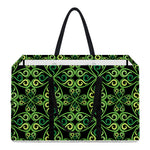 Irish Celtic Symbol Pattern Print Utility Tote Bag
