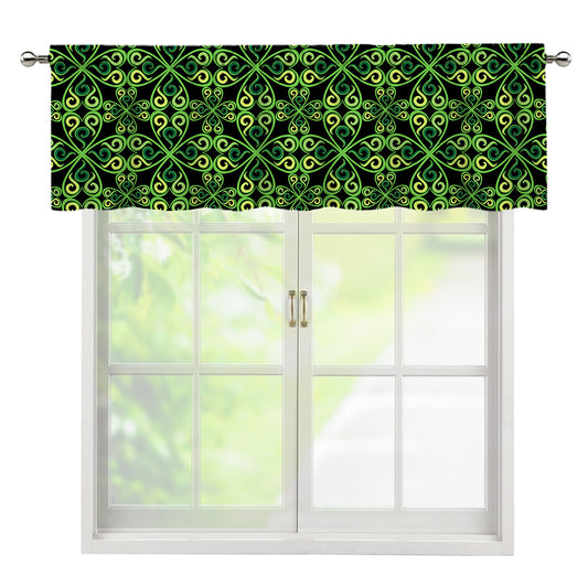 Irish Celtic Symbol Pattern Print Window Valance