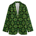 Irish Celtic Symbol Pattern Print Women's Blazer