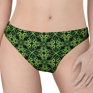 Irish Celtic Symbol Pattern Print Women's Thong