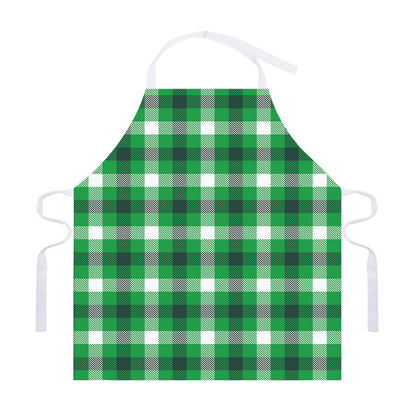 Irish Check Saint Patrick's Day Print Adjustable Apron