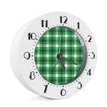 Irish Check Saint Patrick's Day Print Alarm Clock