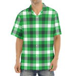 Irish Check Saint Patrick's Day Print Aloha Shirt