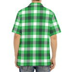 Irish Check Saint Patrick's Day Print Aloha Shirt