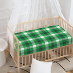 Irish Check Saint Patrick's Day Print Baby Crib Sheet
