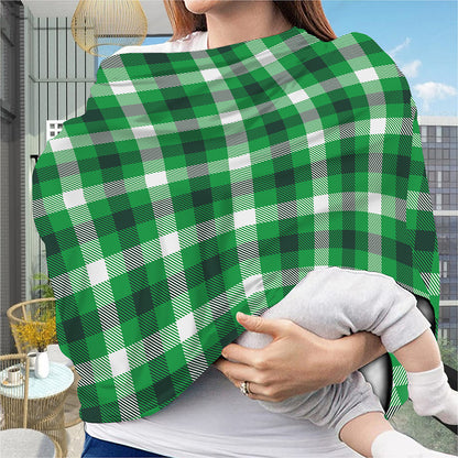 Irish Check Saint Patrick's Day Print Baby Seat Cover