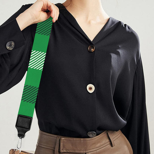 Irish Check Saint Patrick's Day Print Bag Strap