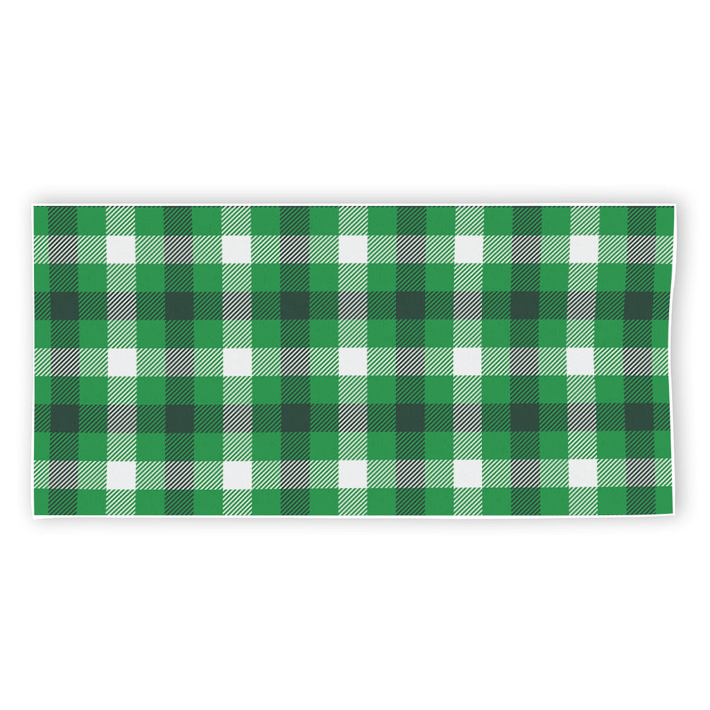 Irish Check Saint Patrick's Day Print Beach Towel