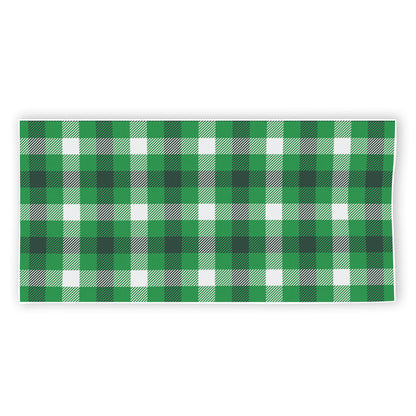 Irish Check Saint Patrick's Day Print Beach Towel