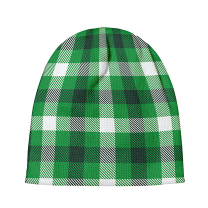 Irish Check Saint Patrick's Day Print Beanie