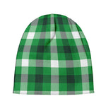 Irish Check Saint Patrick's Day Print Beanie