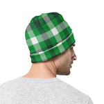 Irish Check Saint Patrick's Day Print Beanie