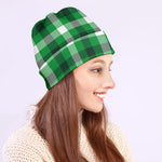 Irish Check Saint Patrick's Day Print Beanie