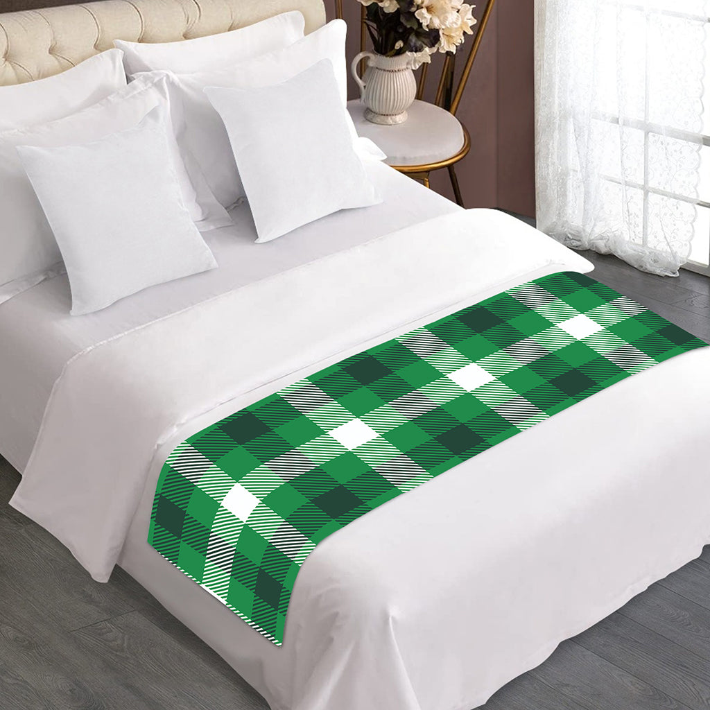 Irish Check Saint Patrick's Day Print Bed Runner