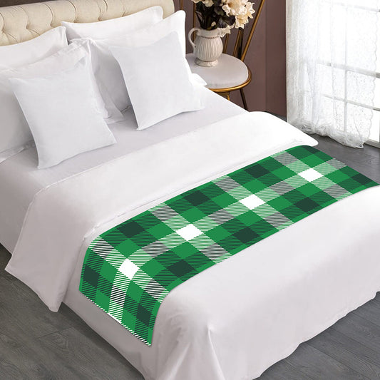 Irish Check Saint Patrick's Day Print Bed Runner