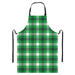 Irish Check Saint Patrick's Day Print Bib Apron With Pocket