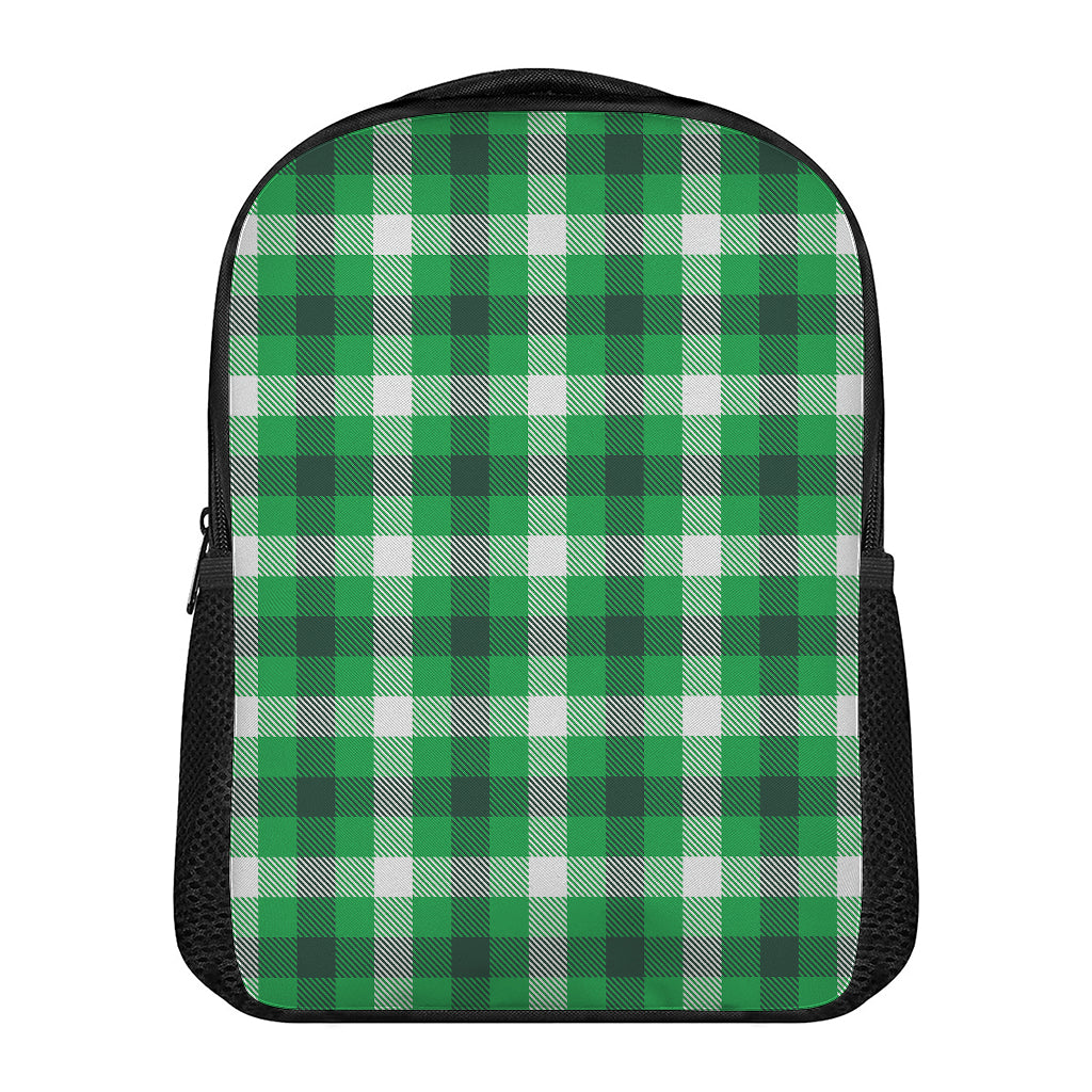 Irish Check Saint Patrick's Day Print Casual Backpack