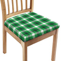 Irish Check Saint Patrick's Day Print Chair Cushion Cover