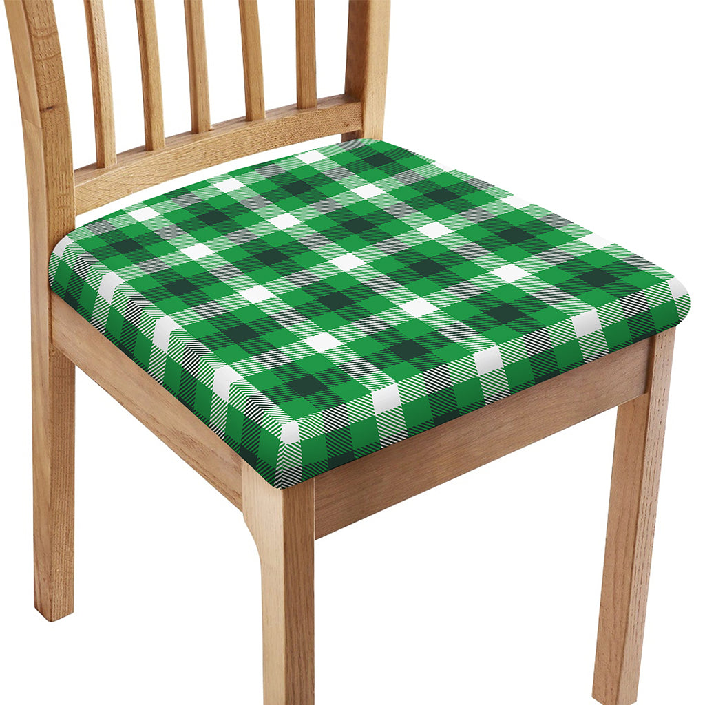 Irish Check Saint Patrick's Day Print Chair Cushion Cover