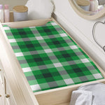 Irish Check Saint Patrick's Day Print Changing Pad Cover