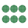 Irish Check Saint Patrick's Day Print Coaster Set