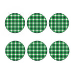 Irish Check Saint Patrick's Day Print Coaster Set
