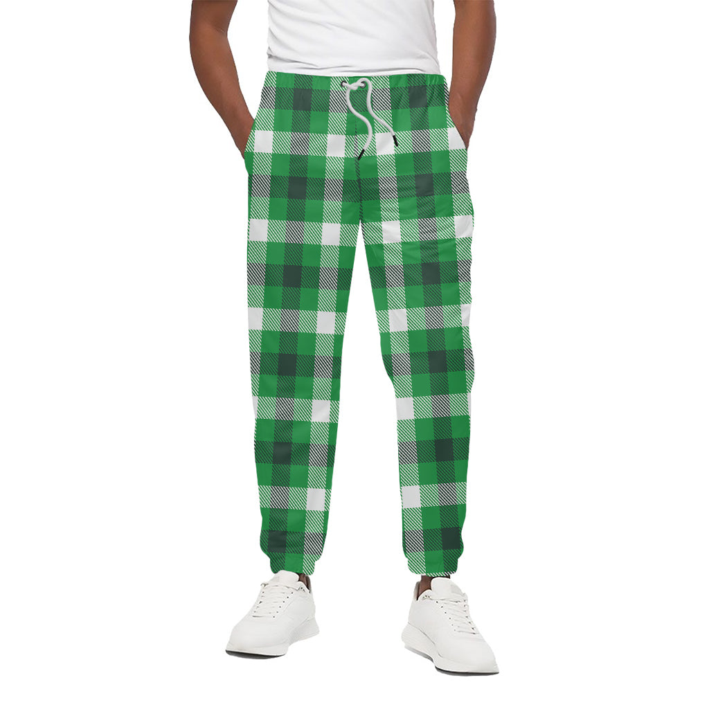 Irish Check Saint Patrick's Day Print Cotton Pants