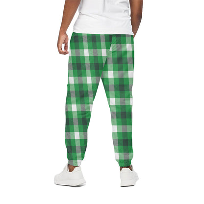 Irish Check Saint Patrick's Day Print Cotton Pants