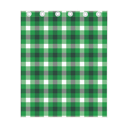 Irish Check Saint Patrick's Day Print Curtain
