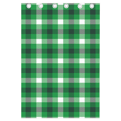 Irish Check Saint Patrick's Day Print Curtain