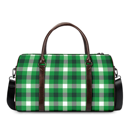 Irish Check Saint Patrick's Day Print Duffle Bag