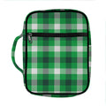 Irish Check Saint Patrick's Day Print Front Pocket Bible Bag