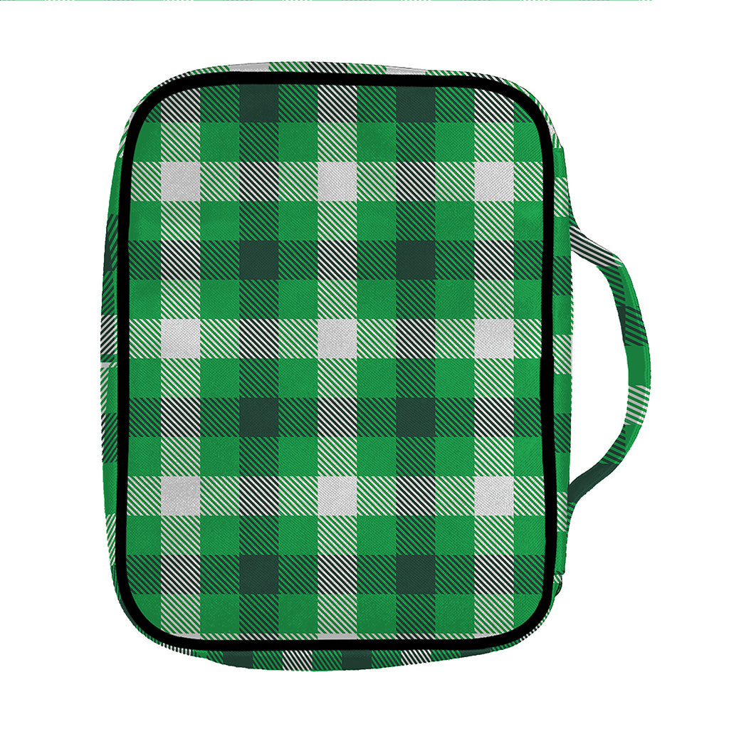 Irish Check Saint Patrick's Day Print Front Pocket Bible Bag