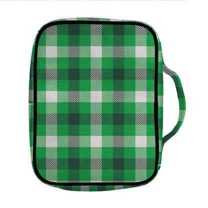 Irish Check Saint Patrick's Day Print Front Pocket Bible Bag