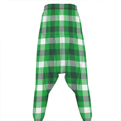 Irish Check Saint Patrick's Day Print Hammer Pants