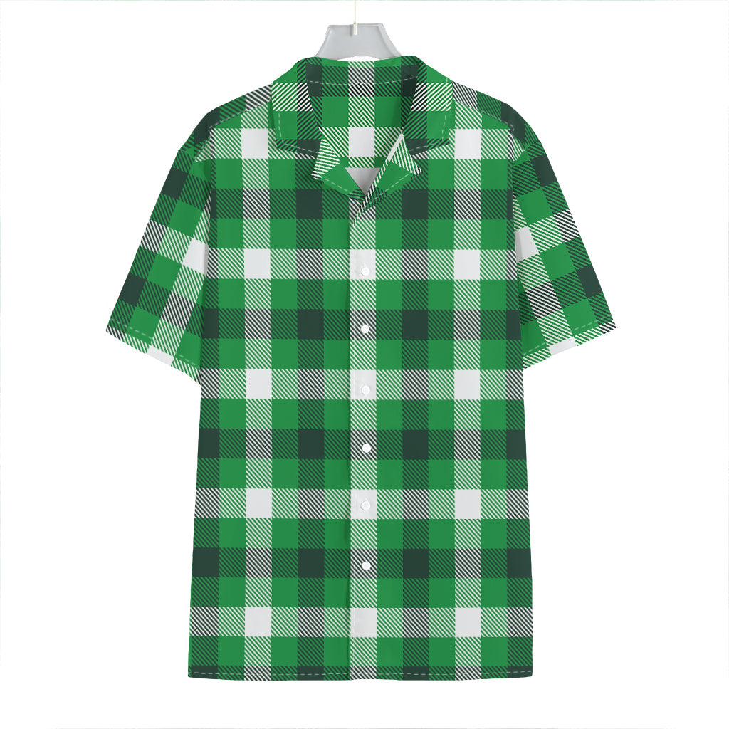 Irish Check Saint Patrick's Day Print Hawaiian Shirt