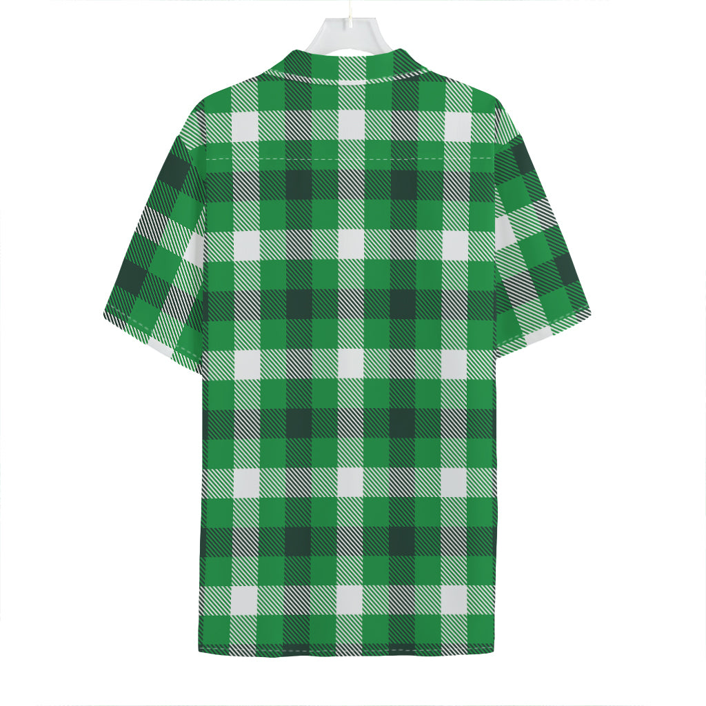 Irish Check Saint Patrick's Day Print Hawaiian Shirt