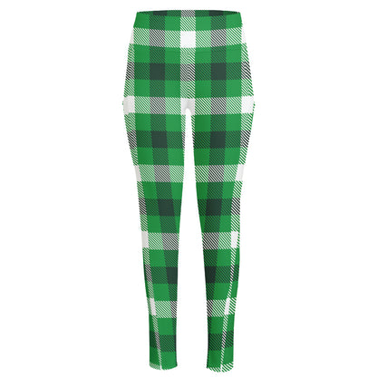 Irish Check Saint Patrick's Day Print High-Waisted Pocket Leggings