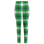 Irish Check Saint Patrick's Day Print High-Waisted Pocket Leggings