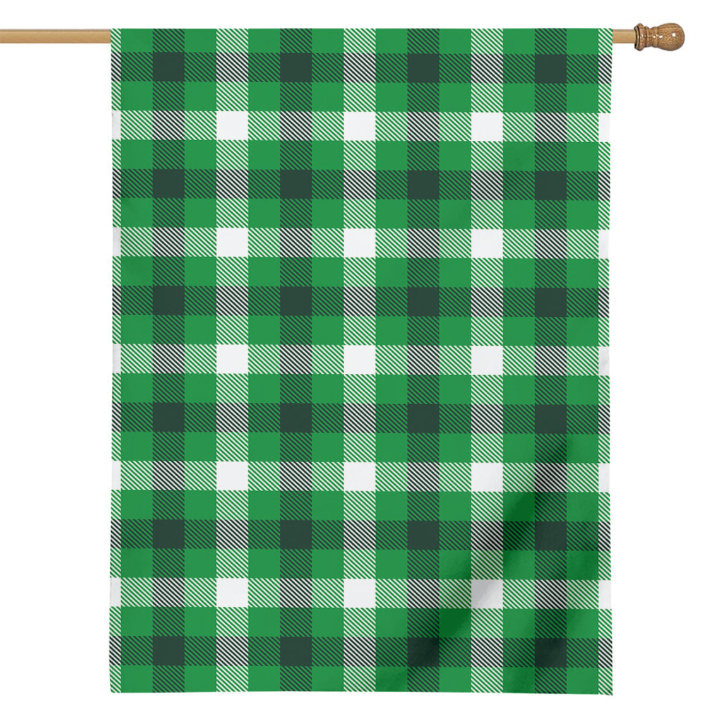 Irish Check Saint Patrick's Day Print House Flag