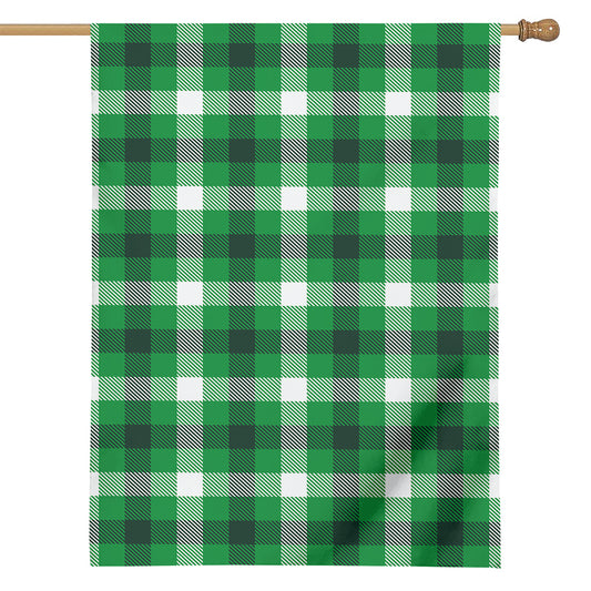 Irish Check Saint Patrick's Day Print House Flag