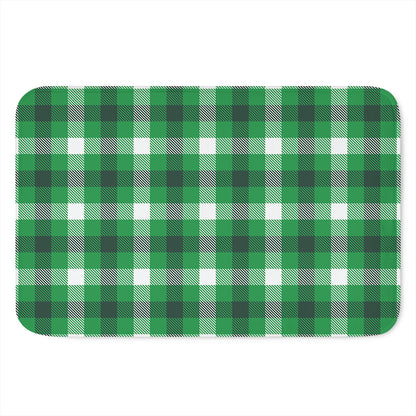 Irish Check Saint Patrick's Day Print Indoor Door Mat