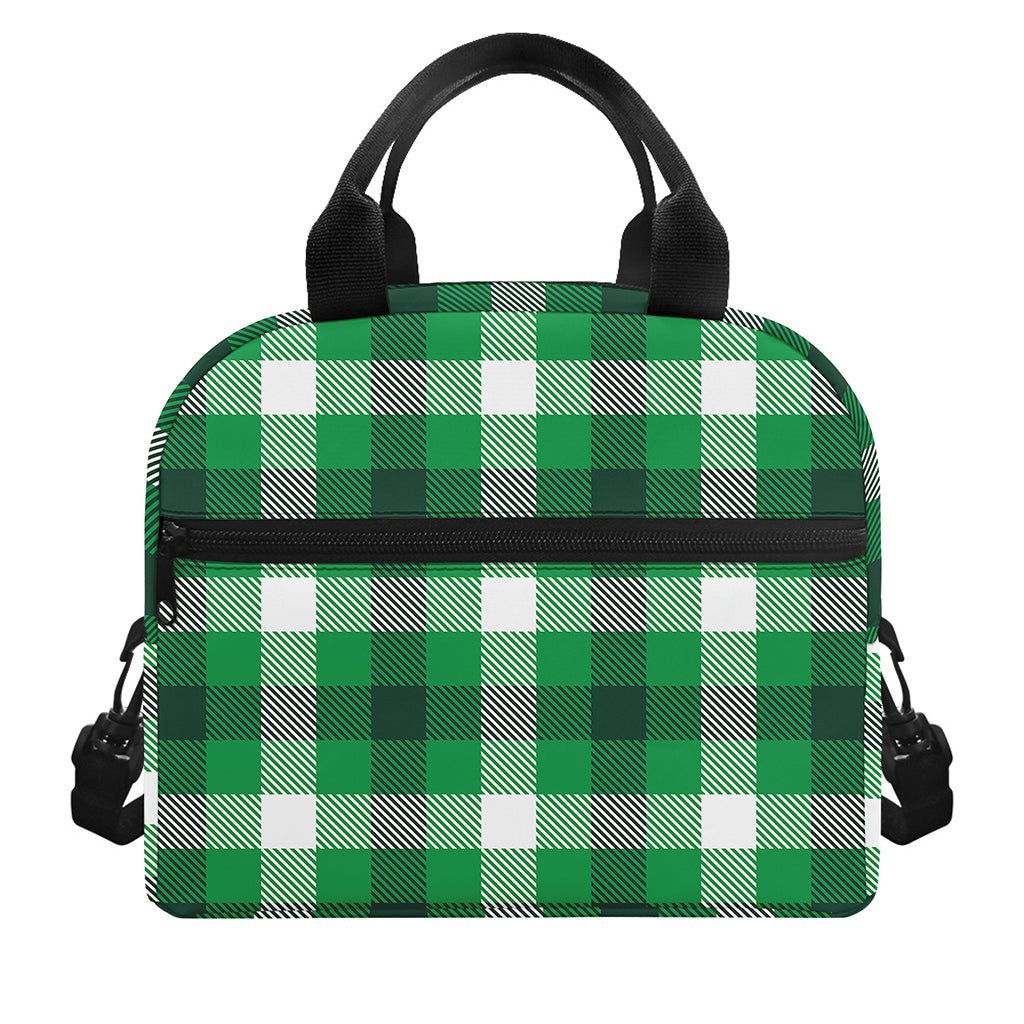 Irish Check Saint Patrick's Day Print Insulated Lunch Bag