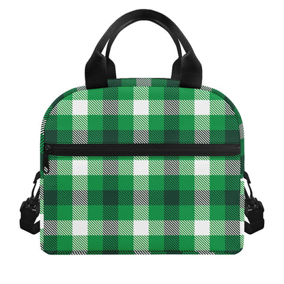 Irish Check Saint Patrick's Day Print Insulated Lunch Bag