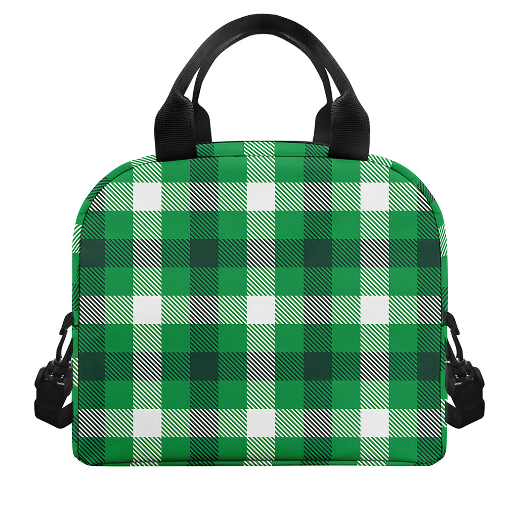 Irish Check Saint Patrick's Day Print Insulated Lunch Bag
