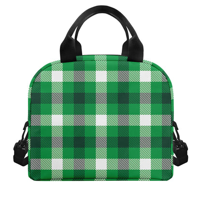 Irish Check Saint Patrick's Day Print Insulated Lunch Bag