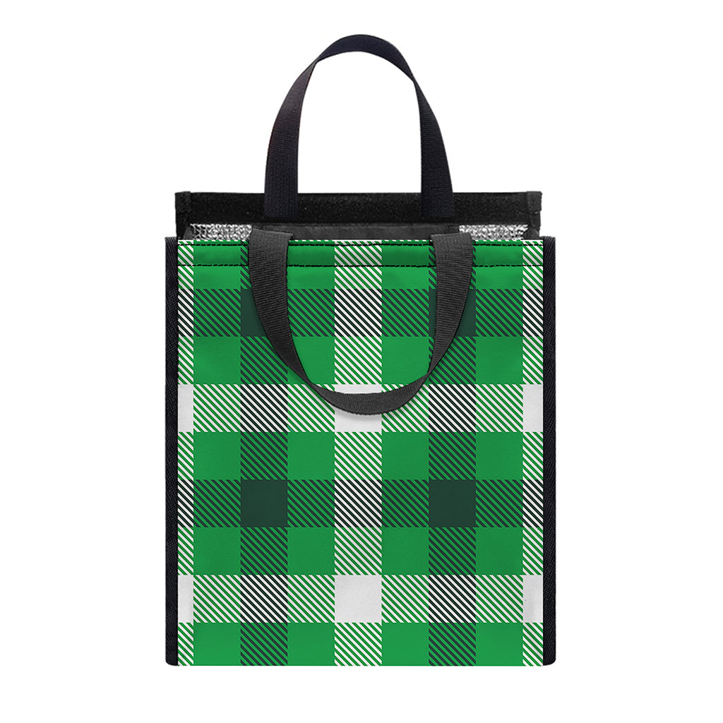 Irish Check Saint Patrick's Day Print Insulated Lunch Tote
