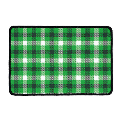 Irish Check Saint Patrick's Day Print Kitchen Mat