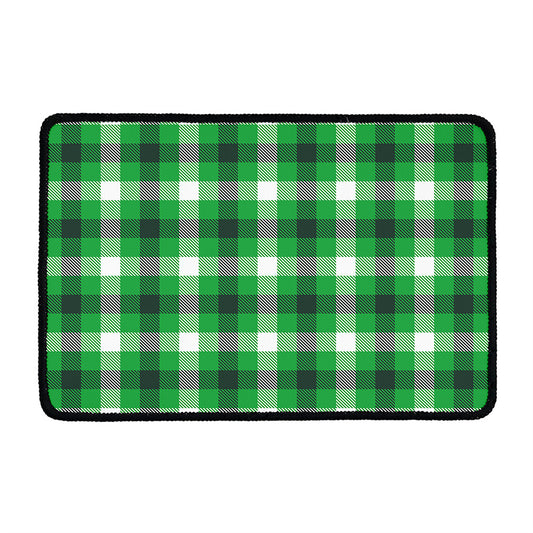 Irish Check Saint Patrick's Day Print Kitchen Mat